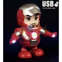 Mainan Anak Robot Iron Man Smart Dance Hero Robot