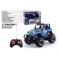 Mobil Remote Control RC Police Mainan Anak 6146J Remot Jeep Polisi