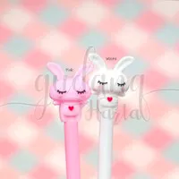 Pulpen Gel Kelinci Rabbit Pena Lucu Bolpen Ballpoint Unik GH 307180