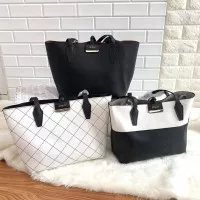 tas bahu wanita cewek GB082 reversible tote bag kerja shoulder guess