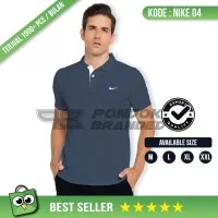 Nike Polo Shirt Abu - Nike Kerah Abu Rokok - Abu -abu Tua, L