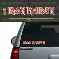Sticker Stiker Musik Band Iron Maiden Dua Warna