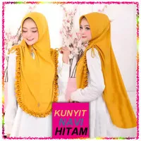 Jilbab Maeza Duma U Instan Hijab Jersey Panjang Anggun Bunga Rampel