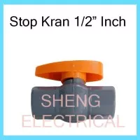 Stop Kran Setop Kran Plastik Ball Valve 1/2" 1/2 inch PVC Sock