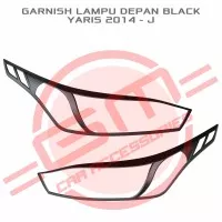 GARNISH LAMPU DEPAN BLACK YARIS 2014 - J