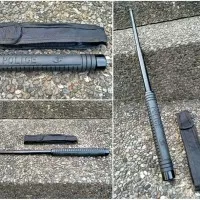 BATON STICK POLISI POLICE TONGKAT BESI POLISI HITAM