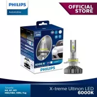 Philips X-Treme Ultinon Led 6.000K HIR2 Bohlam Lampu Mobil Warna Putih