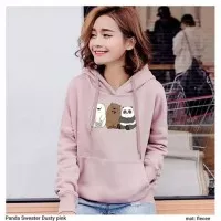 PANDA CUTE SWEATER WANITA /SWEATER LUCU/SWEATER MURAH/SWEATER KOREA