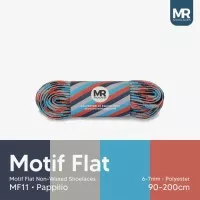 MR Shoelaces MF11 Papillio Tali Sepatu Motif Flat/Gepeng Lebar 6-7mm