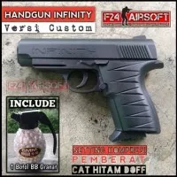 Airsoft Gun Spring. Pistol Infinity Versi Custom. Plus 1 Botol BB