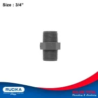 Sambungan Pipa PVC Double Nipple AW 3/4 " Dobel Nepel 3/4 Inch Rucika