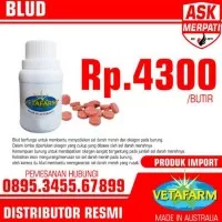 Blud Vetafarm Vitamin Antibiotik Penambah Sel Darah Burung Merpati