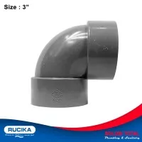 Sambungan Pipa Knee Knie D DL 3" Elbow D 3 Inch PVC Rucika
