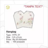 Label / Tag / HANGTAG FLOWER (per pak isi 100Pcs)