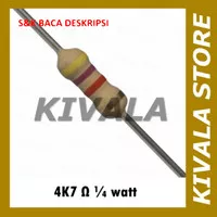 Resistor 4K7 ohm 1/4 watt