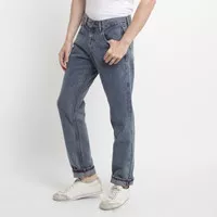311 Celana Panjang Jeans Pria Selvedge Straight Fit Snow Blue