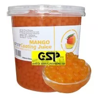 Popping Boba MANGO Coating Juice 3.2kg / pail , Import Taiwan poping