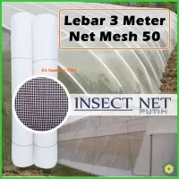 Insect Net Kelambu Penghalang Serangga Lebar 3 M Mesh 50