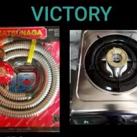 kompor Gas Tecstar Paket selang dan regulator Matsunaga