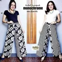 NEW Kulot Layer Celana Batik Wanita Monochrome Koin A Modern Premium