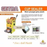 Mesin Cup Sealer Getra SC-D8 alat segel minuman gelas bonus plastik 1