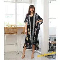 Long Kimono Outer Batik Modern. Long Cardigan Jumbo Big - Wayang Rnb