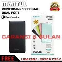 Mantul Powebank 10.000 mah kapasitas real / powerbank original