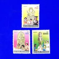 Perangko/Prangko INDONESIA, Patung Dewa Ganesha. 1994. Seri PELITA VI
