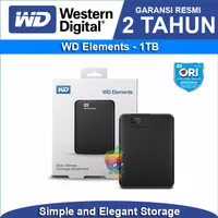 WD Element / Elements 1TB - External Hardisk HDD - Garansi Resmi