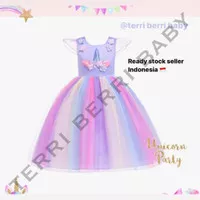 Dress baju unicorn anak hadiah ulang tahun anak perempuan