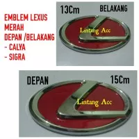 Emblem Logo Lexus Merah Depan Belakang Calya/Sigra