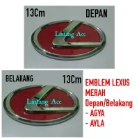 Emblem Logo Lexus Merah Depan Belakang Agya/Ayla