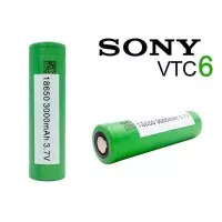 Baterai Battery Vape Vapor 18650 Flat Top Sony VTC6 VTC 6 3000mAh 30A
