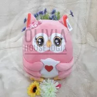 boneka owl pinl boneka burung hantu pink boneka owl soft