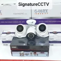 PAKET KAMERA CCTV 4 CHANEL 3 KAMERA GLENZ FULL HD 5.0 MP REAL KOMPLIT