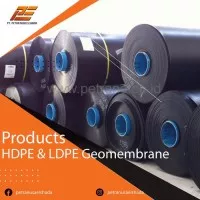 Terpal Geomembrane HDPE Tebal 0.3mm Size 5.8m x 100m