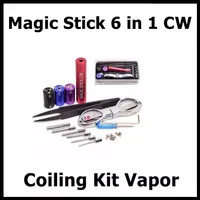 Magic Stick 6 in 1 CW Coiling Kit Vapor Vape Coil Tool Red