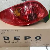 lampu belakang/stop kiri peugeot 206 thn 2004 mrek depa