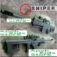 Airsoft Gun Spring Sniper Barrett M82 mainan tembak - tembakan