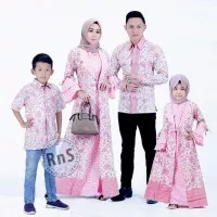 couple Gamis batik R&S Modern /Seragam Baju Gamis Pesta model terbaru