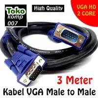 Kabel VGA ke VGA MURAH BERKUALITAS / VGA to VGA Cable 3 meter / 3m