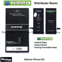 Baterai Hippo iPhone 6 6G Original Batre Batrai HP Garansi Resmi