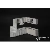 MAKET KITCHEN SET DAPUR SKALA 1:50 1:43 - DIORAMA MAKET MINIATUR