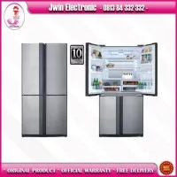 SHARP SJ-IF85PB-SL Kulkas Side By side 4 Pintu Queen Series J-Tech