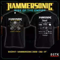 Kaos Baju Distro Konser Musik Metal Hammersonic Hamersonic Hitam 2947