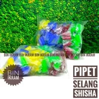 Pipet Shisha 1 pack isi 100 pcs Sedotan Pipet Selang Shisha