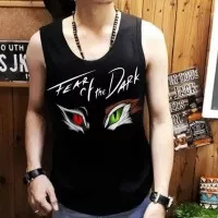 Tshirt Pria Kaos Oblong Tanpa Lengan Tanktop Baju Gym Fitness Lembut 2