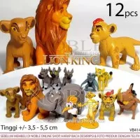 Lion King 12 Figure Guard Mufasa Simba Koleksi Pajangan Toys Mainan