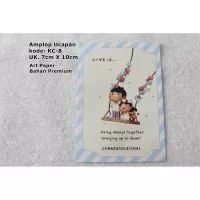 Amplop Pernikahan Kecil Angpau Wedding Unik Art Paper Glossy Murah KC8