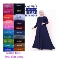 Gamis manset jumbo jersey super